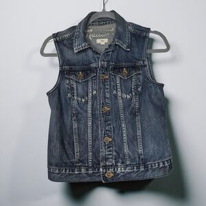 Madewell Blue Denim Vest